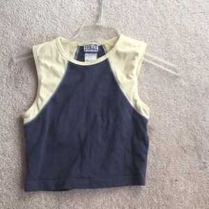 Athletic cropped tank top